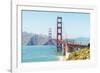 View of Golden Gate Bridge, San Francisco, California, North America-Marco Simoni-Framed Photographic Print