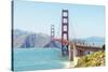 View of Golden Gate Bridge, San Francisco, California, North America-Marco Simoni-Stretched Canvas