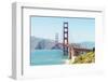 View of Golden Gate Bridge, San Francisco, California, North America-Marco Simoni-Framed Photographic Print