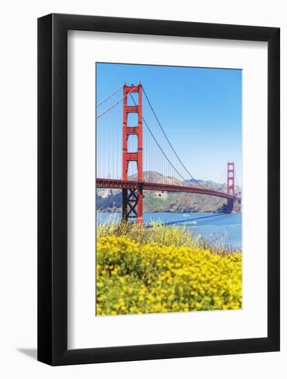 View of Golden Gate Bridge, San Francisco, California, North America-Marco Simoni-Framed Photographic Print