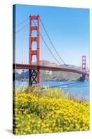 View of Golden Gate Bridge, San Francisco, California, North America-Marco Simoni-Stretched Canvas