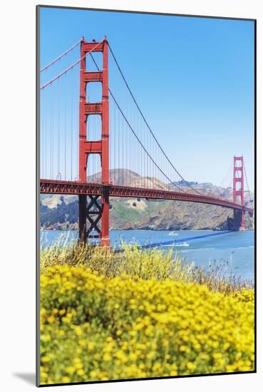 View of Golden Gate Bridge, San Francisco, California, North America-Marco Simoni-Mounted Photographic Print