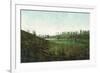 View of Golfers Playing at Inverness Club - Toledo, OH-Lantern Press-Framed Art Print