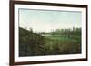 View of Golfers Playing at Inverness Club - Toledo, OH-Lantern Press-Framed Art Print