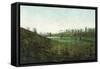 View of Golfers Playing at Inverness Club - Toledo, OH-Lantern Press-Framed Stretched Canvas