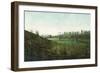 View of Golfers Playing at Inverness Club - Toledo, OH-Lantern Press-Framed Art Print