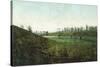 View of Golfers Playing at Inverness Club - Toledo, OH-Lantern Press-Stretched Canvas
