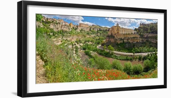 View of Gorge seen from town, Hoz del Huecar, Cuenca, Castilla-La Mancha, Spain-null-Framed Photographic Print