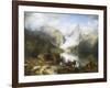 View of Gosau Lake near Salzburg-August Wilhelm Leu-Framed Giclee Print