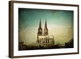 View of Gothic Cathedral in Cologne, Germany-ilolab-Framed Photographic Print