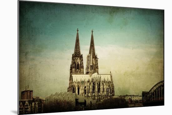 View of Gothic Cathedral in Cologne, Germany-ilolab-Mounted Photographic Print