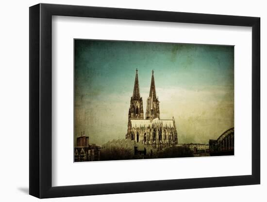 View of Gothic Cathedral in Cologne, Germany-ilolab-Framed Photographic Print