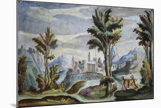 View of Graffignano, 1592-Tarquinio Ligustri-Mounted Giclee Print