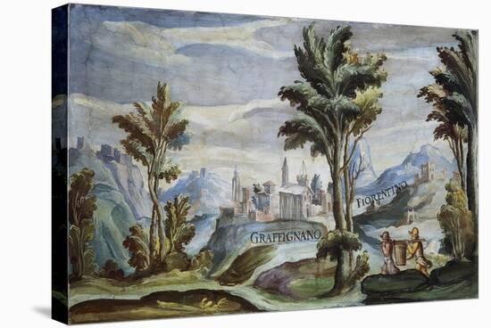 View of Graffignano, 1592-Tarquinio Ligustri-Stretched Canvas