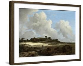 View of Grainfields with a Distant Town, c.1670-Jacob Isaaksz. Or Isaacksz. Van Ruisdael-Framed Giclee Print