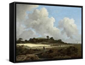 View of Grainfields with a Distant Town, c.1670-Jacob Isaaksz. Or Isaacksz. Van Ruisdael-Framed Stretched Canvas