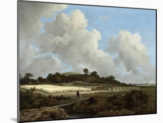 View of Grainfields with a Distant Town, c.1670-Jacob Isaaksz. Or Isaacksz. Van Ruisdael-Mounted Giclee Print