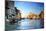View of Grand Canal on Sunset - Venetian Pictures in Painting Style-Maugli-l-Mounted Art Print