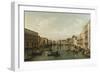 View of Grand Canal with the Palazzi Foscari and Moro Lin-Bernardo Bellotto-Framed Giclee Print