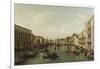 View of Grand Canal with the Palazzi Foscari and Moro Lin-Bernardo Bellotto-Framed Giclee Print