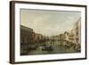 View of Grand Canal with the Palazzi Foscari and Moro Lin-Bernardo Bellotto-Framed Giclee Print