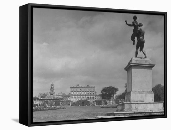 View of Great House at Cliveden, Estate Owned by Lord William Waldorf Astor and Lady Nancy Astor-Hans Wild-Framed Stretched Canvas