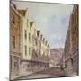 View of Great Winchester Street with Winchester Place Visible in the Distance, London, 1839-Robert Blemmell Schnebbelie-Mounted Giclee Print