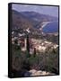 View of Greek Theater, Taormina, Sicily, Italy-Connie Ricca-Framed Stretched Canvas