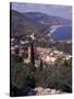 View of Greek Theater, Taormina, Sicily, Italy-Connie Ricca-Stretched Canvas