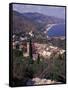 View of Greek Theater, Taormina, Sicily, Italy-Connie Ricca-Framed Stretched Canvas