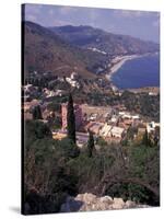 View of Greek Theater, Taormina, Sicily, Italy-Connie Ricca-Stretched Canvas