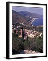 View of Greek Theater, Taormina, Sicily, Italy-Connie Ricca-Framed Premium Photographic Print