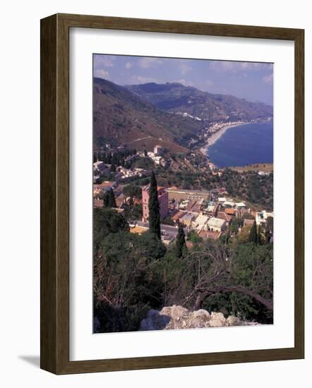 View of Greek Theater, Taormina, Sicily, Italy-Connie Ricca-Framed Photographic Print