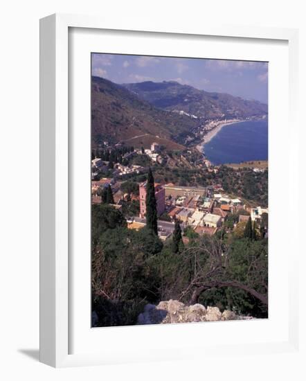 View of Greek Theater, Taormina, Sicily, Italy-Connie Ricca-Framed Photographic Print