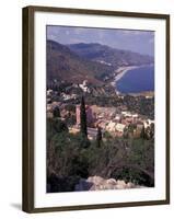 View of Greek Theater, Taormina, Sicily, Italy-Connie Ricca-Framed Photographic Print