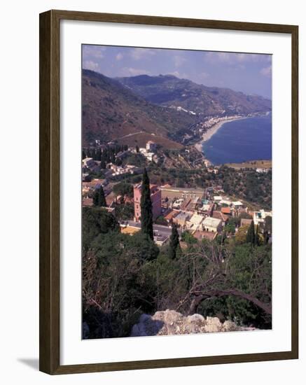 View of Greek Theater, Taormina, Sicily, Italy-Connie Ricca-Framed Photographic Print