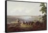 View of Greenock, Scotland-Robert Salmon-Framed Stretched Canvas