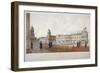 View of Greenwich Hospital with Residents in the Foreground, London, 1830-William Porden Kay-Framed Giclee Print