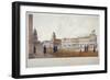 View of Greenwich Hospital with Residents in the Foreground, London, 1830-William Porden Kay-Framed Giclee Print