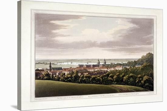 View of Greenwich, London, 1795-Joseph Constantine Stadler-Stretched Canvas