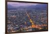 View of Grenoble at Dusk-Jon Hicks-Framed Photographic Print