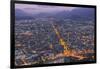 View of Grenoble at Dusk-Jon Hicks-Framed Photographic Print