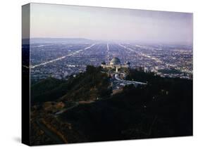 View of Griffith Observatory and Beyond-null-Stretched Canvas