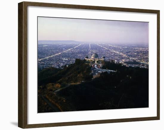 View of Griffith Observatory and Beyond-null-Framed Photographic Print