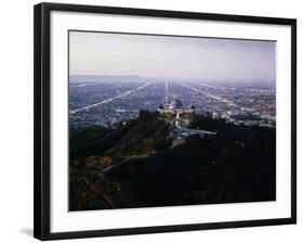 View of Griffith Observatory and Beyond-null-Framed Photographic Print