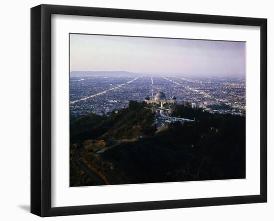 View of Griffith Observatory and Beyond-null-Framed Photographic Print