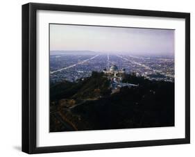 View of Griffith Observatory and Beyond-null-Framed Photographic Print