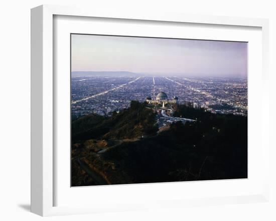 View of Griffith Observatory and Beyond-null-Framed Photographic Print