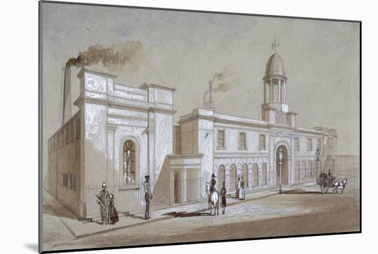 View of Grimble and Booth's Distillery on Albany Street, St Pancras, London, C1830-E Noyce-Mounted Giclee Print