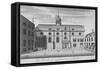 View of Grocers' Hall at Time it Housed Bank of England, City of London, 1730-null-Framed Stretched Canvas